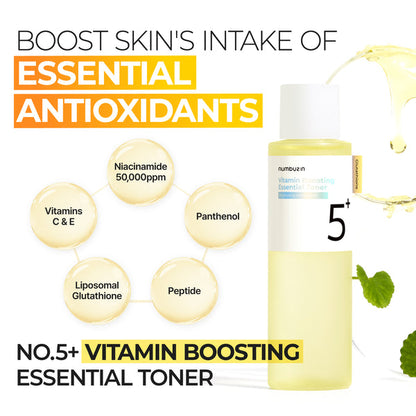 Numbuzin No.5+ Glutathione Vitamin Boosting Essential Toner