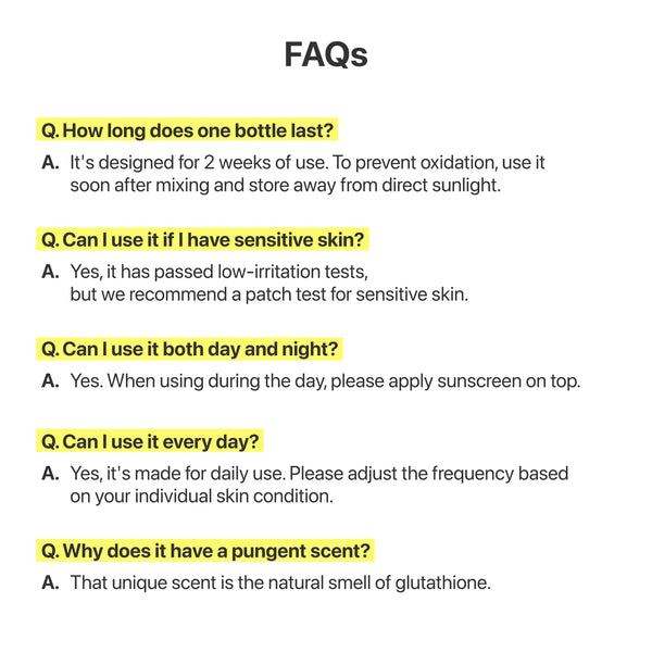 Numbuzin No.5 Glutathione TXA Advanced Dark Spot Ampoule Concentrate