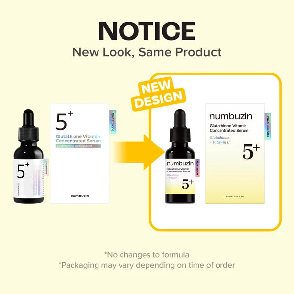 Numbuzin No.5+ Glutathione Vitamin Concentrated Serum