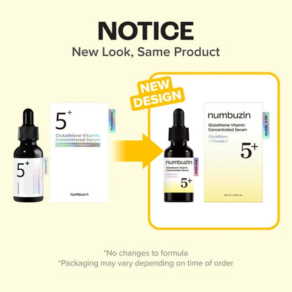 Numbuzin No.5+ Glutathione Vitamin Concentrated Serum