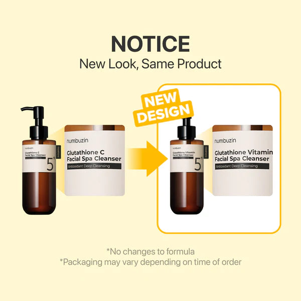 Numbuzin No.5+ Glutathione Vitamin Facial Spa Cleanser