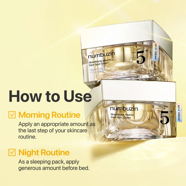 Numbuzin No. 5+ Vitamin Glutathione Dark Spot Laser Cream