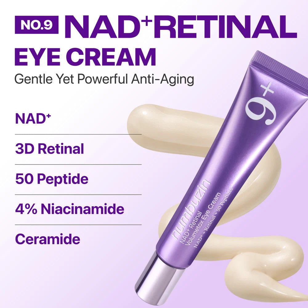 Numbuzin No.9 NAD+ Retinal Volumetox Eye Cream Tube Type