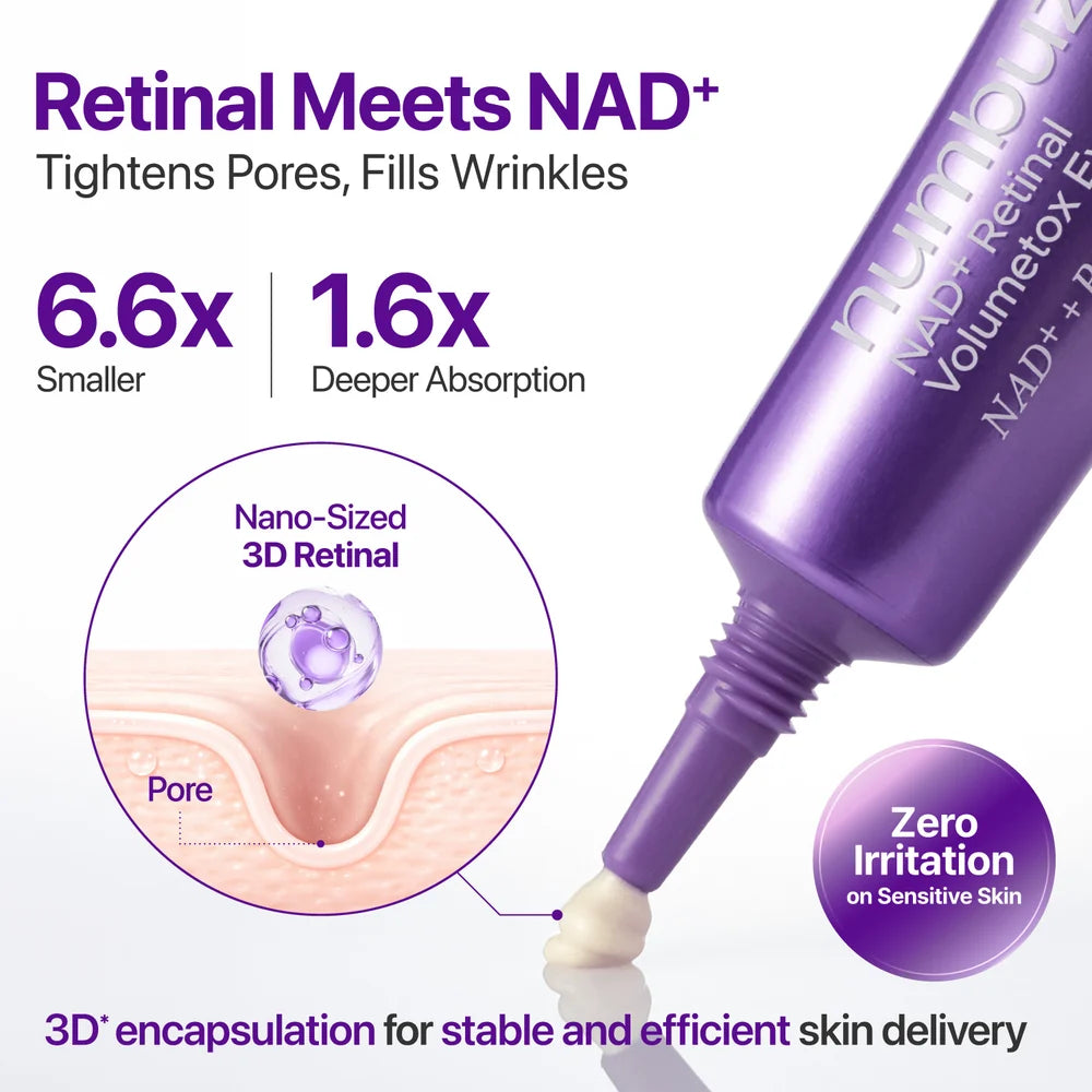 Numbuzin No.9 NAD+ Retinal Volumetox Eye Cream Tube Type