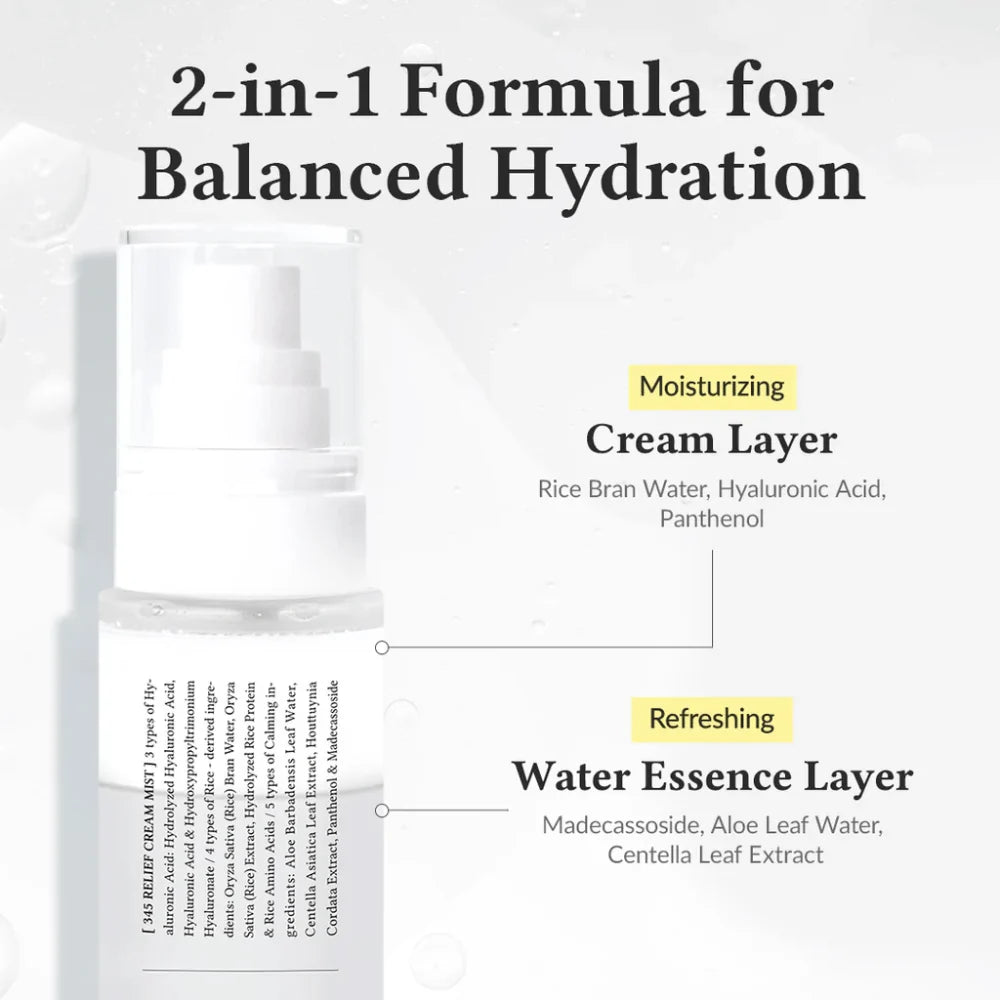 345 Relief Cream Mist 100ml