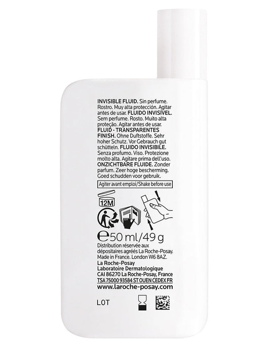 La Roche-Posay Anthelios UVMune 400 Invisible Fluid Non-Perfumed Suncream SPF50+ 50ml
