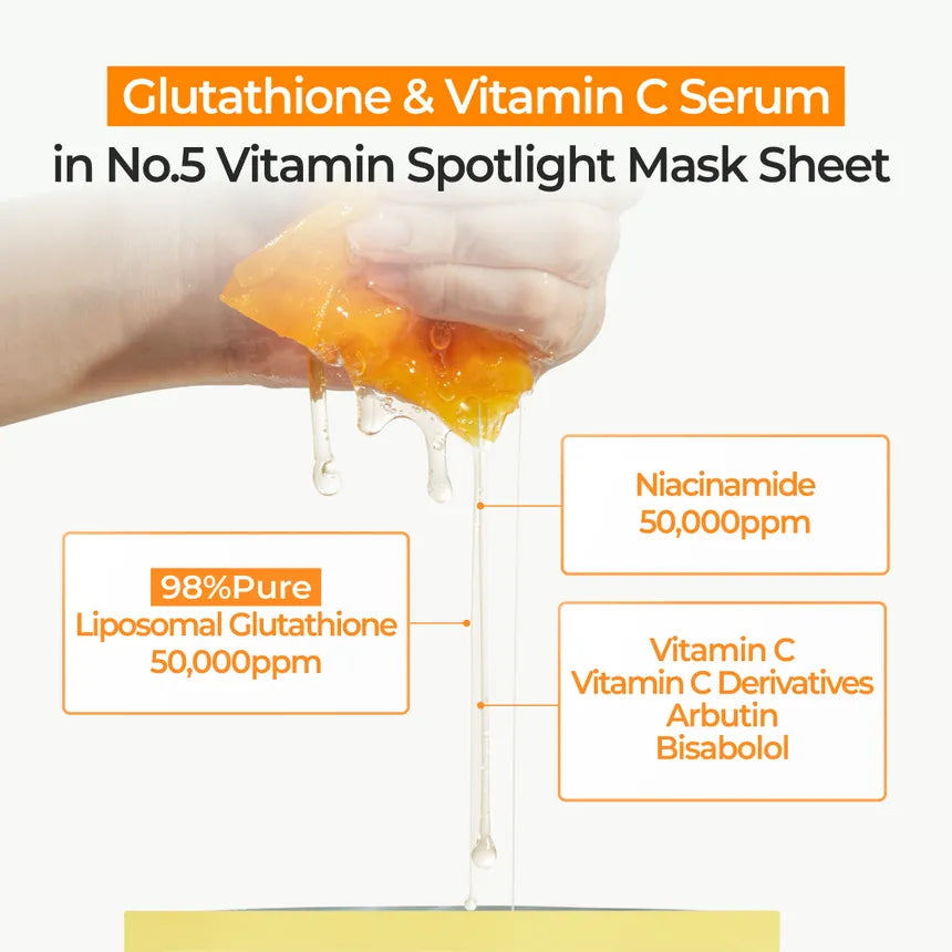 Numbuzin No.5+ Glutathione Vitamin Concentrated Mask
