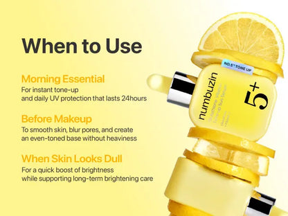 Numbuzin No.5 Glutathione Vitamin Tone-up Sun Serum