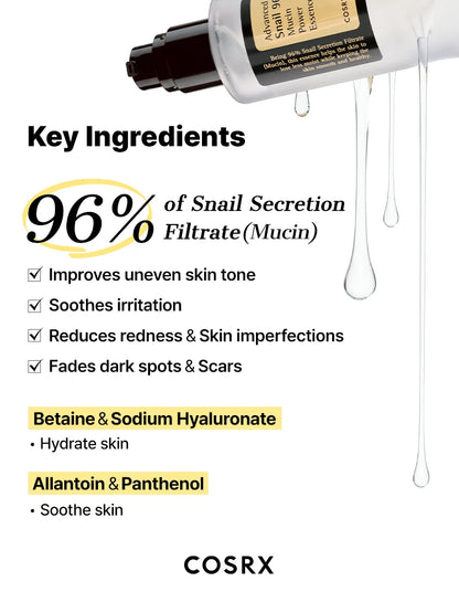 Advanced Snail 96 Mucin Power Essence 100ml